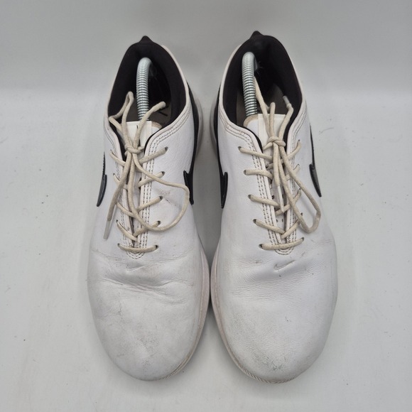 Nike Victory Golf Shoes Mens Size 10 White Black React Spiked Cleats DJ6570-100 - Picture 9 of 13